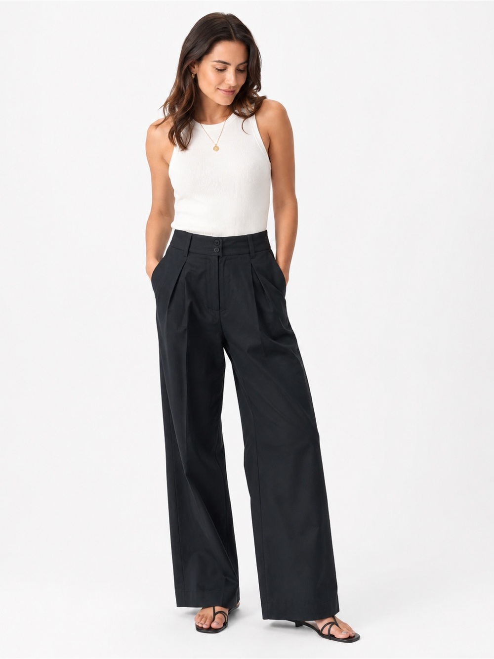 NOA NOA NAVY BLUE TROUSER PANTS SIZE 42